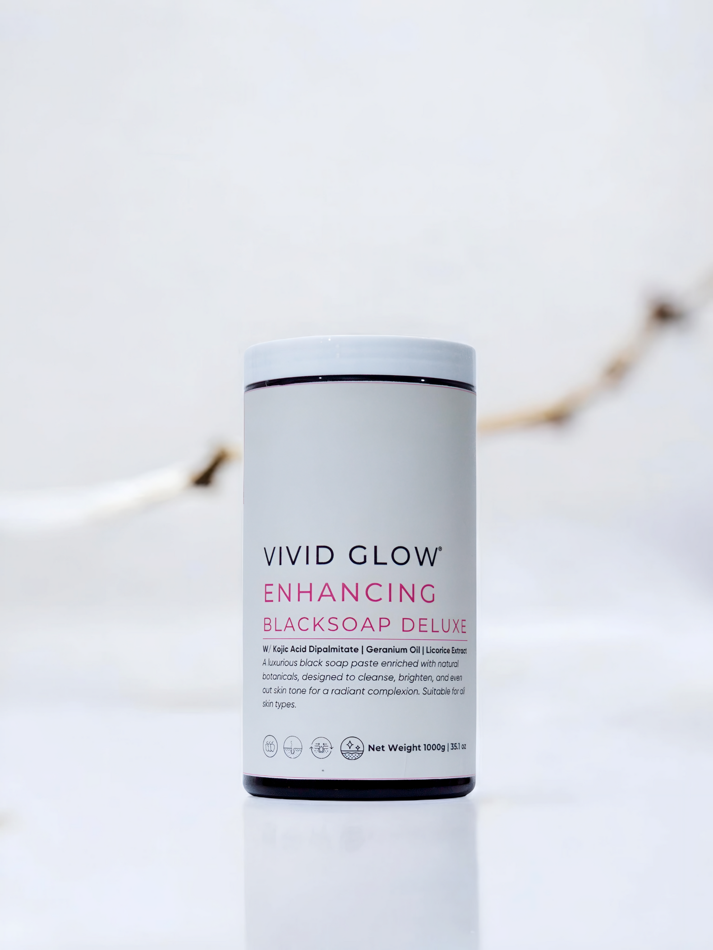 Vivid Glow Complexion Enhancing Black Soap Deluxe