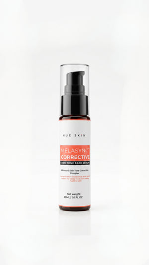 Hyperpigmentation Face Serum MELASYNC Corrective Even Tone Face Serum bottle