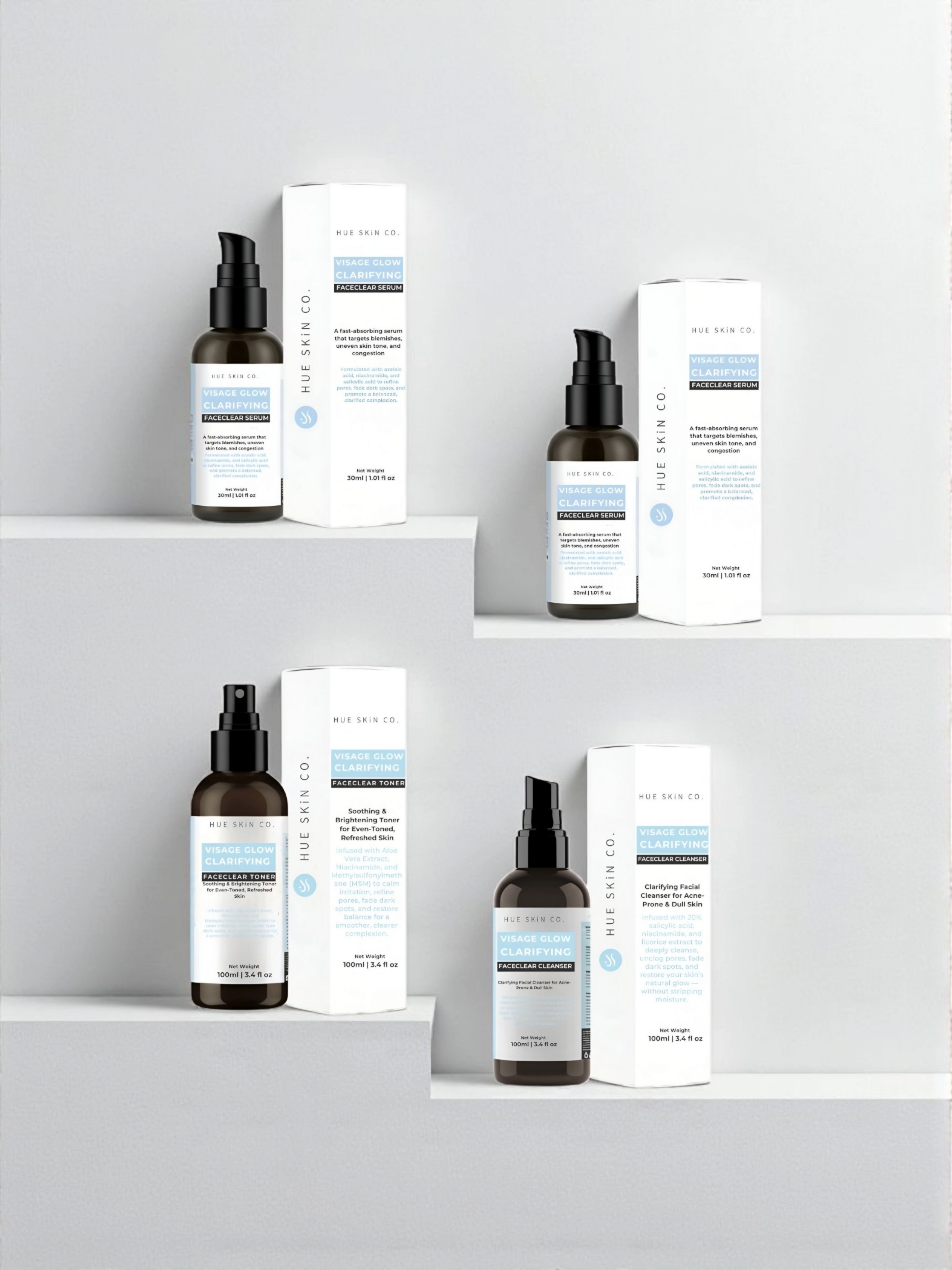 Visage Glow Faceclear Complete Set