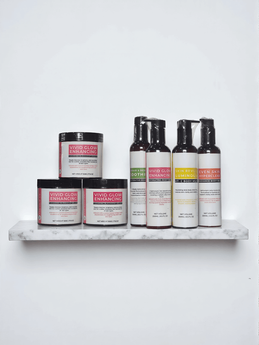 Image of Skin Revive Luminous Sheasoap Deluxe among skincare products on a shelf.