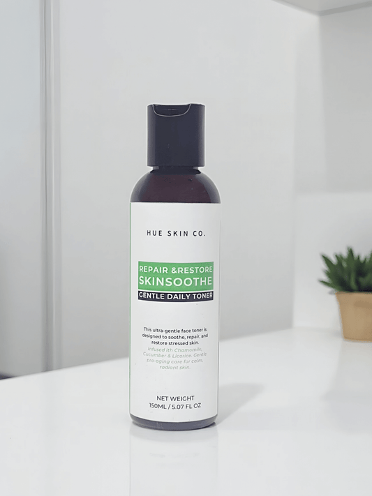 Repair & Restore SkinSoothe Moisture Boost Face Toner in sleek bottle with gentle daily toner label.